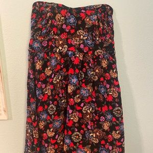 Torrid strapless flower dress